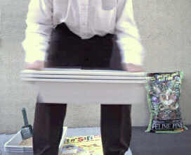 Shake down the cat box
